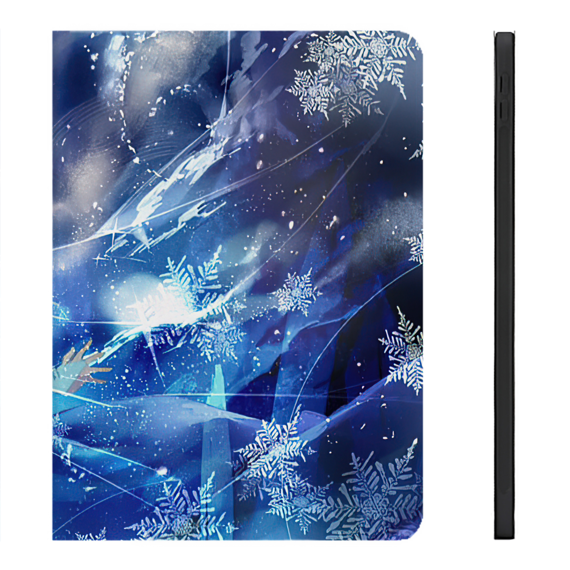 （画像用） アナと雪の女王 アンナ エルサ Frozen Anna Elsa IPadケース ペンホルダー付き ブックスタイルデザイン